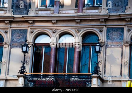 Zum goldenen Becher House a Vienna, Austria. Foto Stock