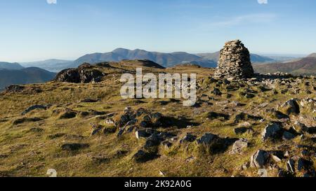 Skiddaw dal vertice di alta Spy, nel distretto del lago, REGNO UNITO Foto Stock