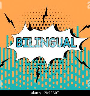 Segno che visualizza bilingue. Concetto che significa database digitale contenente informazioni che possono essere utilizzate per connettersi con gli amici online, fare Foto Stock