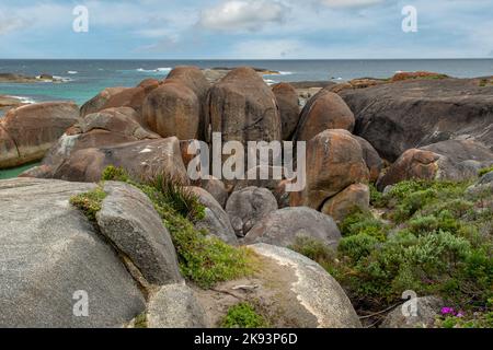 Elephant Rocks, William Bay NP, vicino alla Danimarca, Australia Occidentale Foto Stock