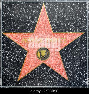 HOLLYWOOD - 26 GIUGNO: La stella di Patrick Swayze sulla Walk of Fame di Hollywood il 26 giugno 2012 a Hollywood, California. Questa stella si trova su Hollywood Blvd Foto Stock