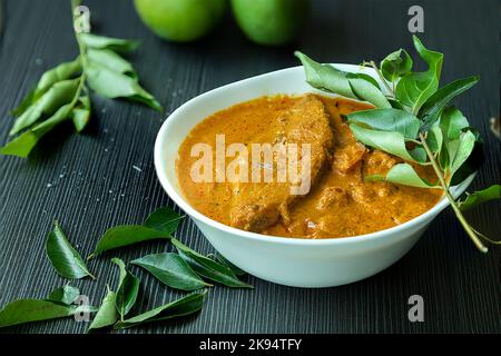 Cocco Re pesce curry in stile Kerala Foto Stock