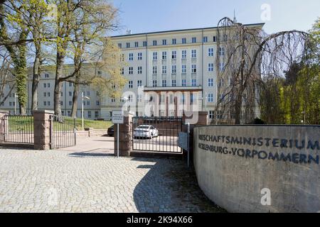 Ministero dell'Economia, delle infrastrutture, del Turismo e del lavoro dello Stato di Meclemburgo-Pomerania occidentale a Schwerin Foto Stock