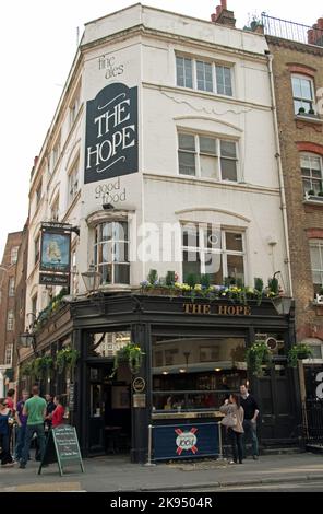 The Hope Pub, Bloomsbury, Londra, Regno Unito Foto Stock