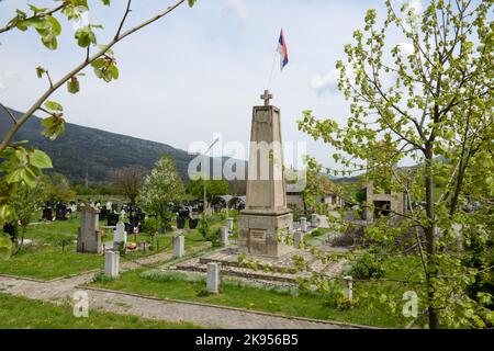 Il cimitero serbo a Shterpce sul Kosovo Foto Stock