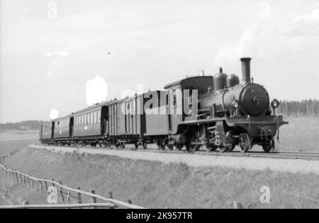 Stoccolma - Ferrovia Roslagen, SRJ Lok 8, locomotiva composta, demolita nel 1939. Foto Stock