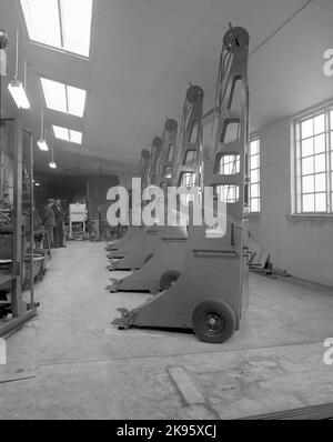 Tiri dell'apparato di caricamento del legno Foto Stock