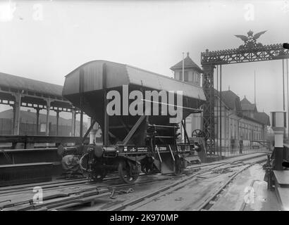 Auto-allentamento carro carbone state Railways, SJ Q17 23008. Foto Stock
