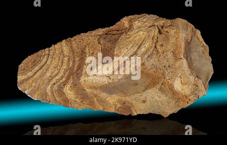 Hand Axe, basso Acheulean, Sud Africa, 1-1,5 milioni di anni Foto Stock