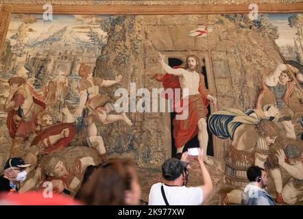 Stato della Città del Vaticano. 19th Set, 2022. Gesù, arazzo, Musei Vaticani. (Credit Image: © Mark Avery/ZUMA Press Wire) Foto Stock