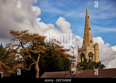 Godmanchester, Huntingdonshire, Cambridgeshire, Inghilterra. Chiesa di Santa Maria Vergine Foto Stock