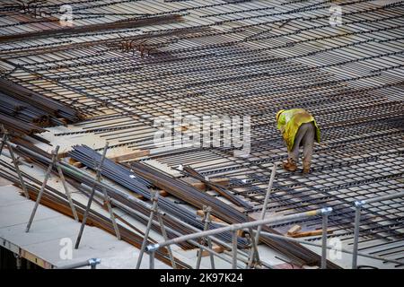 Renaker costruisce fondazioni LTD Foto Stock