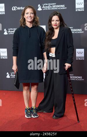 Madrid. Spagna. 20221026, Maria Casado, Martina diRosso partecipa alle sessioni acustiche di GRAMMY Latin Photocall all'arena di Las Ventas il 26 ottobre 2022 a Madrid, Spagna Foto Stock