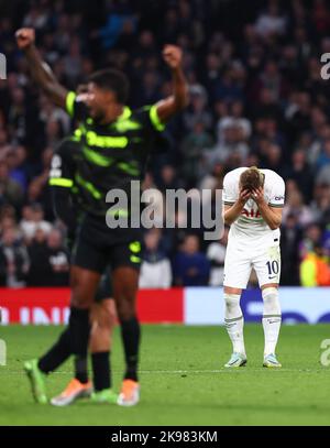 Londra, Inghilterra, 26th ottobre 2022, durante la partita della UEFA Champions League allo stadio Tottenham Hotspur di Londra. Il credito di foto dovrebbe essere: David Klein / Sportimage Foto Stock