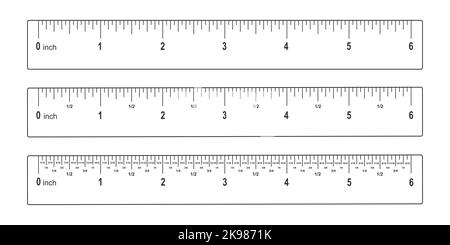 Set di righelli. Strumento di misurazione. Righello 10, 20, 30 cm. Illustrazione  vettoriale isolata su sfondo bianco Immagine e Vettoriale - Alamy