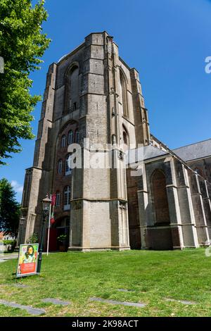 La città di Veere, provincia di Zeeland, Grote Kerk Veere, chiesa, ex ospedale militare, Oggi istituzione culturale, Paesi Bassi, Foto Stock