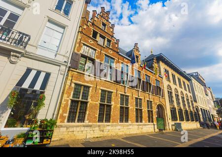 Casa di Peter Paul Rubens, il pittore barocco famoso in tutto il mondo dei secoli 16th ° e 17th °, ad Anversa, Belgio Foto Stock