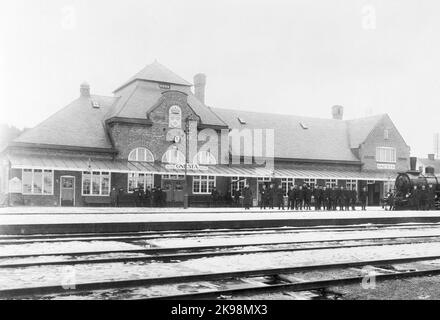 Stazione di Gnesta. Foto Stock