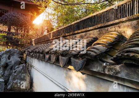Vecchio edificio del Tempio di Nanjing China Confucio Foto Stock