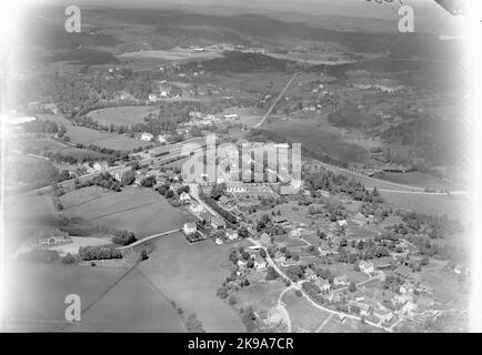 Foto aerea sulla stazione di Fritsla. Foto Stock