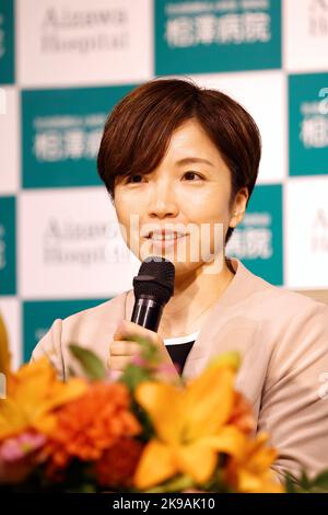 Tokyo, Giappone. 27th Ott 2022. NAO Kodaira Speed Skating : skater giapponese Nao Kodaira partecipa a una conferenza stampa e annuncia il suo ritiro a Tokyo, Giappone . Credit: AFLO SPORT/Alamy Live News Foto Stock