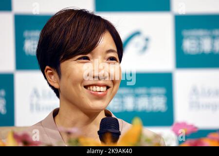 Tokyo, Giappone. 27th Ott 2022. NAO Kodaira Speed Skating : skater giapponese Nao Kodaira partecipa a una conferenza stampa e annuncia il suo ritiro a Tokyo, Giappone . Credit: AFLO SPORT/Alamy Live News Foto Stock