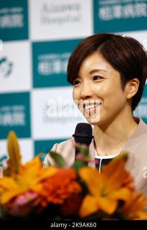 Tokyo, Giappone. 27th Ott 2022. NAO Kodaira Speed Skating : skater giapponese Nao Kodaira partecipa a una conferenza stampa e annuncia il suo ritiro a Tokyo, Giappone . Credit: AFLO SPORT/Alamy Live News Foto Stock