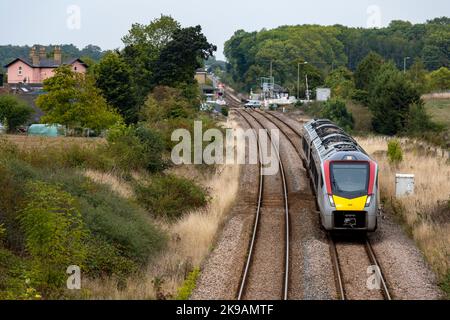 Lowestoft a Ipswich linea di diramazione Darsham Suffolk UK Foto Stock