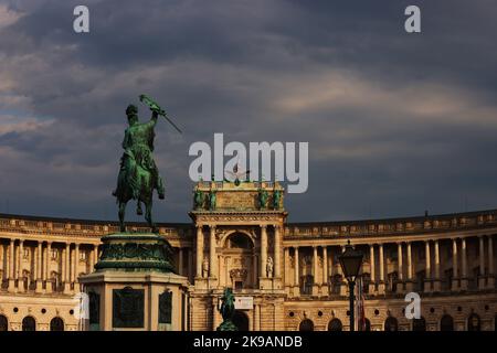 Wien Architektur, Wien, Wien Hofburg, Wien Museum, die Hofburg ist die Residenz der Habsburg a Wien, Foto Stock