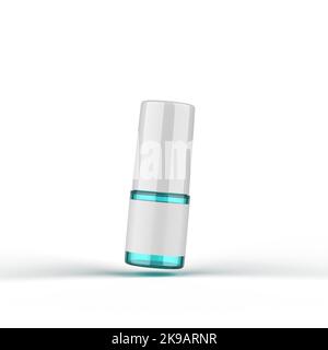 Flacone cosmetico in vetro rendering 3D Foto Stock