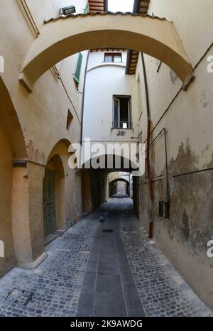 Foligno (Italia) - Una bellissima città medievale in Umbria, nel centro Italia Foto Stock