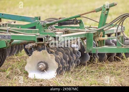 Dettaglio delle attrezzature agricole Foto Stock