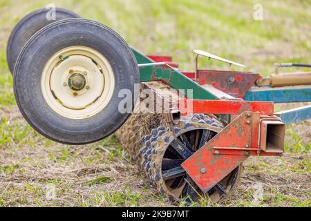 Dettaglio delle attrezzature agricole Foto Stock