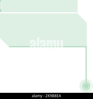 Modello didascalia. Elemento di interfaccia. Casella di testo vuota Illustrazione Vettoriale