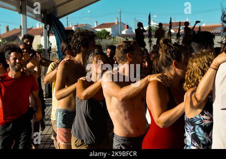 Workshop in Dance Festival Andancas 2022 a Campinho, Alentejo, Portogallo Foto Stock
