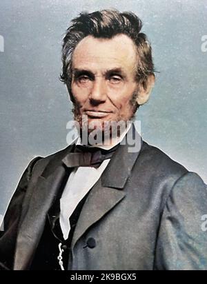 ABRAHAM LINCOLN (1809-1865) Presidente americano Foto Stock