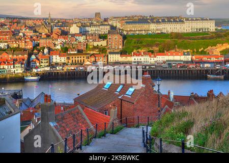 Whitby, North Yorkshire, Inghilterra, Regno Unito Foto Stock