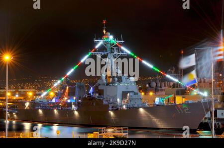 Cacciatorpediniere missilistico guidato USS Michael Murphy (DDG 112) U.S. Navy Foto Stock