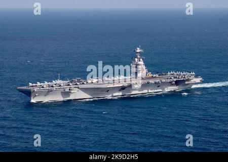 Ford, la prima portaerei della categoria USS Gerald R. Ford (CVN 78) U.S. Navy Foto Stock