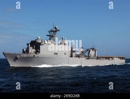 Nave di sbarco USS carter Hall (LSD 50) U.S. Navy Foto Stock