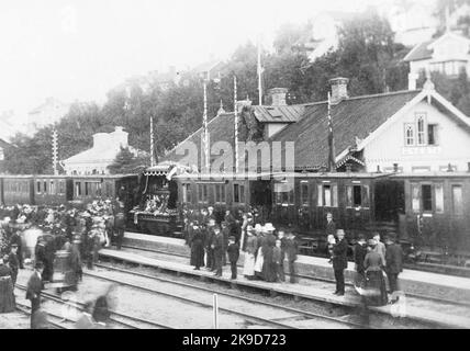 Stazione di Gnesta. Foto Stock