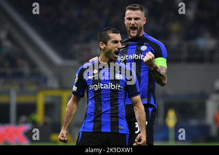 Milano, Italia. 26th Ott 2022. UEFA Champions League Gruppo A - Inter vs Viktoria Plzen allo stadio di San Siro. (Credit Image: © Andrea Amato/Pacific Press via ZUMA Press Wire) Foto Stock