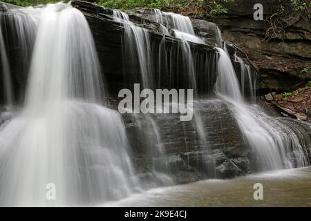 Primo piano di Upper Falls - West Virginia Foto Stock