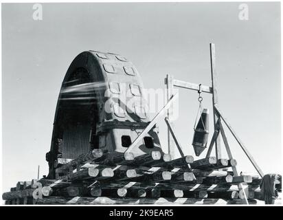 La bomba sospesa sullo statore. Foto Stock