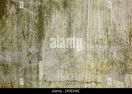 Sfondo in legno vintage con peeling. Vecchio legno texture grunge sfondo, graffiato vernice verde su tavole di muro di legno Foto Stock