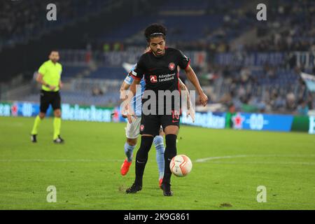 Roma, Italia. 27th Ott 2022. UEFA Europa League. Lazio - Midtjylland in questa foto: Evander (Foto di Paolo Pizzi/Pacific Press) Credit: Pacific Press Media Production Corp./Alamy Live News Foto Stock