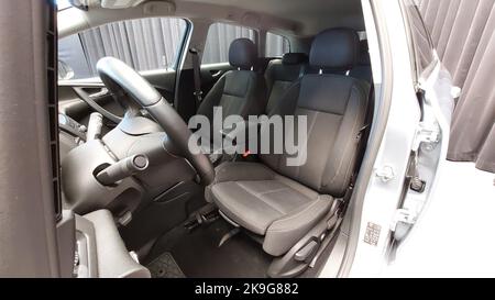 Opel Astra Sports Tourer 2016 abitacolo sedili interni cabina non persone all'interno del cockpit Foto Stock