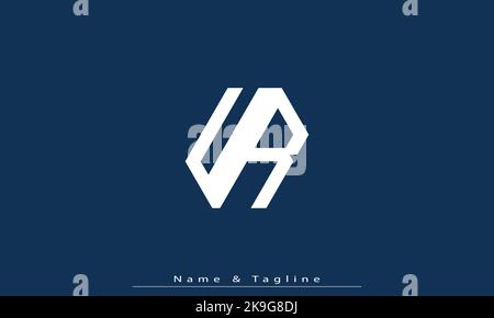 Lettere alfabetiche iniziali logo monogramma UR , RU Illustrazione Vettoriale