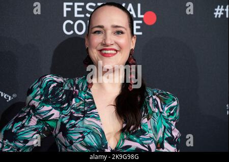 Colonia, Germania. 27th Ott 2022. Claudia DALCHOW, attrice, tappeto rosso, spettacolo tappeto rosso, arrivo, Fotocellula per il film RHEINGOLD al Film Festival Colonia 2022 a Koeln, 22nd ottobre 2022. Credit: dpa/Alamy Live News Foto Stock