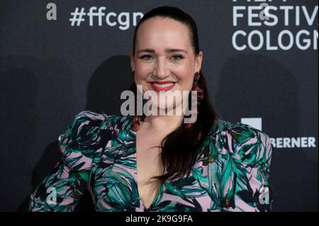Colonia, Germania. 27th Ott 2022. Claudia DALCHOW, attrice, tappeto rosso, spettacolo tappeto rosso, arrivo, Fotocellula per il film RHEINGOLD al Film Festival Colonia 2022 a Koeln, 22nd ottobre 2022. Credit: dpa/Alamy Live News Foto Stock